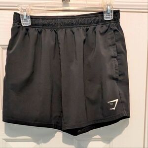 Men's GYMSHARK Black Athletic Shorts with Logo - SIZE SM